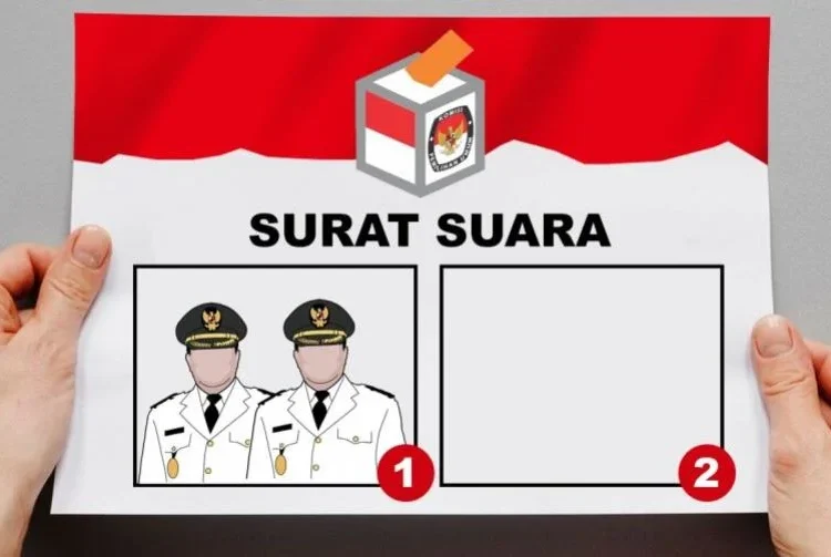 Ilustrasi surat suara.