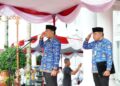 Pemko Padang Panjang menggelar upacara gabungan peringatan Hari Guru Nasional (foto: Diskominfo Padang Panjang)