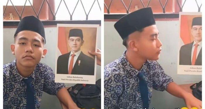 Viral siswa SMP mirip Wapres Gibran.