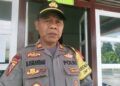 Kabag Ops Polres Solok Selatan, Dadang Iskandar pelaku yang menembak rekannya, Kasat Reskrim, AKP Ulil Ryanto Anshari.