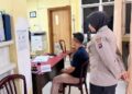 Pelaku menjalani pemeriksaan di Unit PPA Polresta Padang