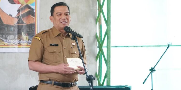 Pj Wali Kota Padang Panjang Sonny Budaya Putra pada acara Silaturahmi Tujuh Tahun Palito Tuo (foto: Diskominfo Padang Panjang)