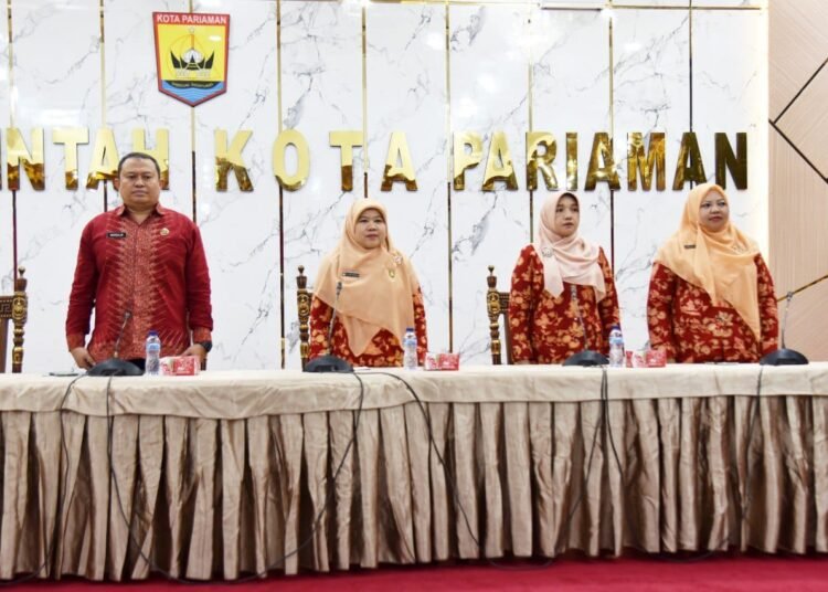 Silaturahmi Dharma Wanita Persatuan (DWP) Kota Pariaman, Jumat (10/1/2024).