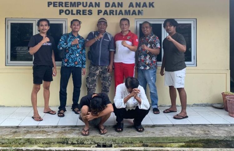 Dua terduga pelaku diamankan oleh Unit PPA Polres Pariaman.