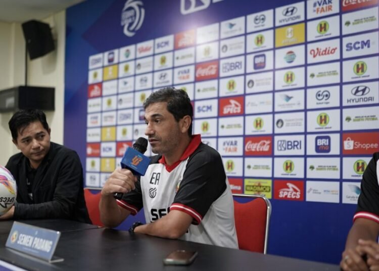 Sesi Pre Match Presscon Semen Padang FC sebelum menghadapi Barito Putera (Foto: Semen Padang FC)