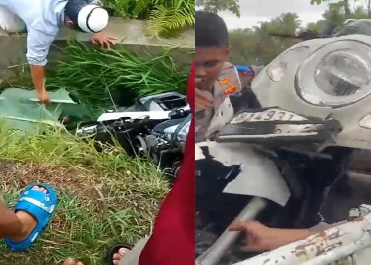 Kecelakaan sepeda motor terjadi di Jalan Tuanku Nan Renceh, Desa Punggung Lading, Kecamatan Pariaman Timur, Kota Pariaman, pada Jumat (21/2) sekitar pukul 15.30 WIB.