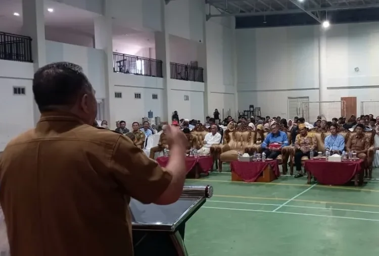 Acara Konsultasi Publik dan Sosialisasi Pengembangan Proyek PLTP Muara Laboh Unit 2 yang berlangsung di GOR Supreme Energy Pekonina. (Foto: Ist)