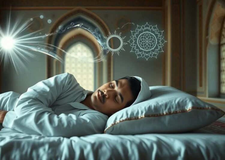 Ilustrasi orang yang berpuasa sedang tidur. Ilustrasi dibuat AI/Liputan6.com