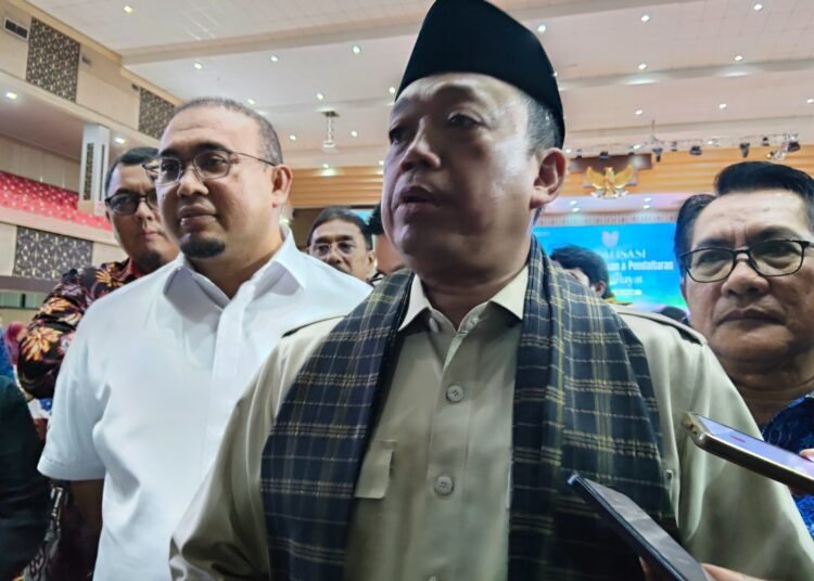 Menteri Agraria dan Tata Ruang/Badan Pertanahan Nasional (ATR/BPN) Nusron Wahid. (Foto: HabilRamanda/Sumbarkita).