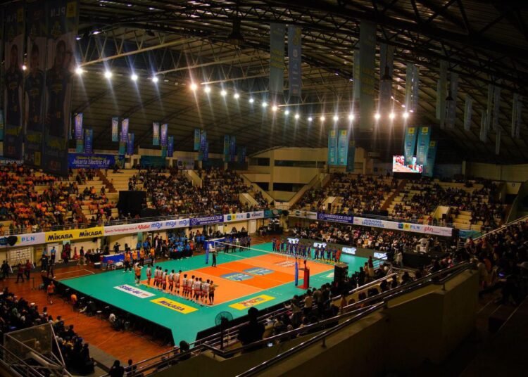Suasana GOR Ken Arok, Malang, venue pertandingan Putaran Pertama PLN Mobile Proliga 2025 Seri Malang pada 17-19 Januari 2025. Foto: PLN