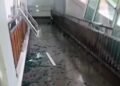 Kondisi RSUD Sungai Dareh Dharmasyara usai diterjang angin kencang pada Minggu (18/5).