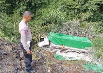 Detik-Detik Truk Mundur hingga Masuk Jurang di Sitinjau Lauik, Sopir Melompat Keluar