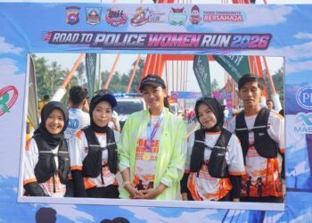 Wakil Bupati Lepas Peserta Dharmasraya Road to Police Women Run 2026, Bupati Ikut Berlari