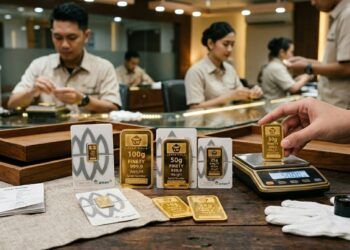 Harga Emas Antam Hari Ini Bertengger di Rp2.668.000 per Gram