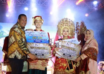Shafira dan Syatir Terpilih Jadi Duta Wisata Kota Pariaman 2026
