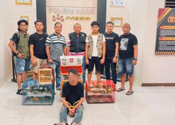 Pria 48 Tahun Ditangkap di Agam Saat Bawa Ratusan Burung ke Lampung
