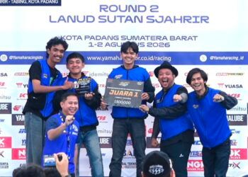 Ikut Meriahkan Yamaha Cup Race 2 di Padang, Jurnalis Sumbarkita Sabet Dua Gelar Juara