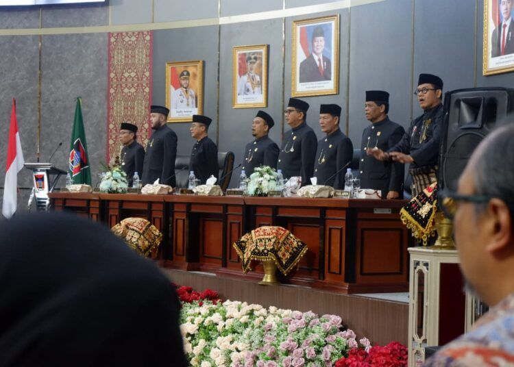 Rapat Paripurna Istimewa DPRD Kota Padang, Jumat (7/8/2026).