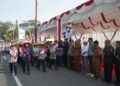 Lomba Gerak Jalan Tepat Waktu Meriahkan HUT RI ke-81 di Padang Panjang, Diikuti Ratusan Pelajar