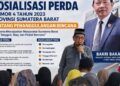 Sosialisasikan Perda Penanggulangan Bencana di Pesisir Selatan, Anggota DPRD Sumbar Bakri Bakar Ajak Warga Tingkatkan Kesiapsiagaan