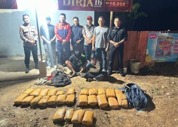 Bawa 27 Kg Ganja dengan Motor ke Padang, 2 Pria Ditangkap di Agam