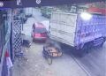 Detik-Detik Truk Slip di Jalan Solok–Padang, Tabrak Pejalan Kaki dan Gran Max