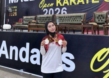 Chelse Lexem, Mahasiswi UM Sumatera Barat Raih 2 Juara di Kejuaraan Karate Se-Sumatera 2026