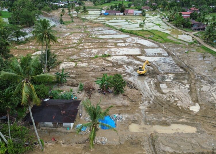 Aktivitas tambang galian C di kawasan Gunung Sariak, Kecamatan Kuranji, Kota Padang, yang menjadi sorotan WALHI dan warga karena diduga berdampak terhadap kerusakan lingkungan serta lahan pertanian.