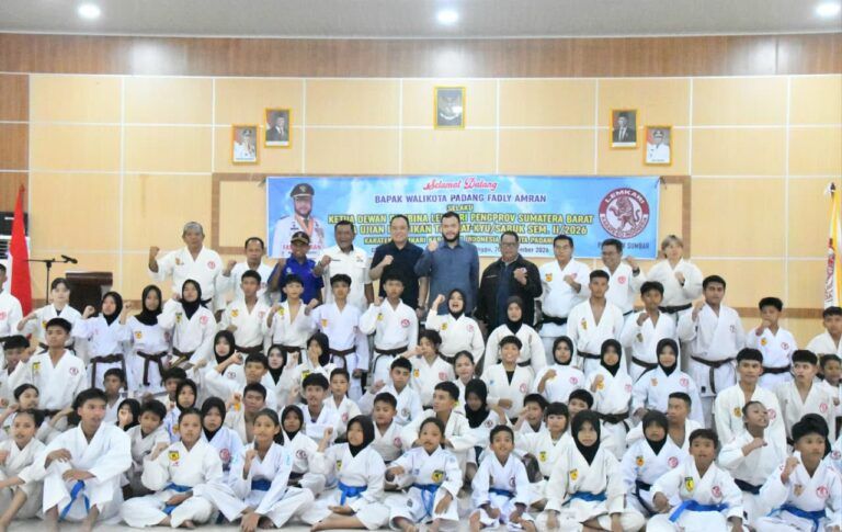 245 Karateka Lemkari Kota Padang Ikuti Ujian Kenaikan Tingkat Semester II 2026