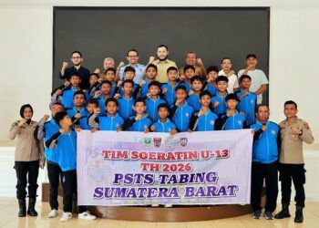 Wali Kota Padang Lepas PSTS Tabing U-13 Wakili Sumbar di Putaran Nasional Piala Soeratin 2026